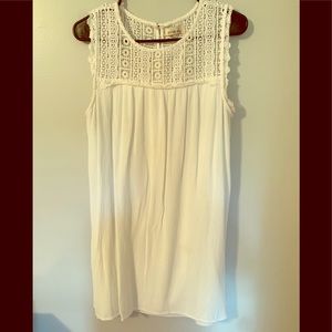 White Linen Shift dress